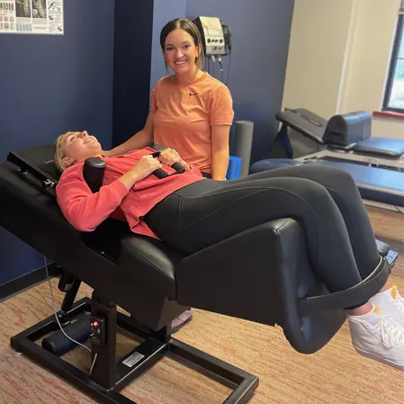 Chiropractor Columbia MO Chelsey Aitken Back On Trac Machine HP