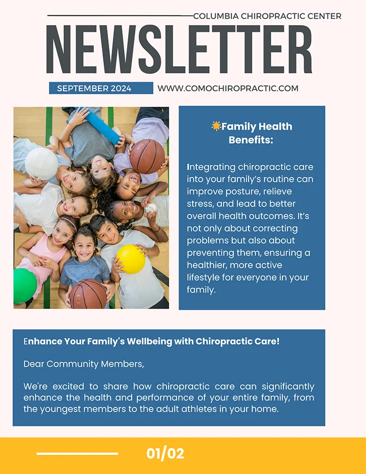 Chiropractic Columbia MO September 2024 Newsletter