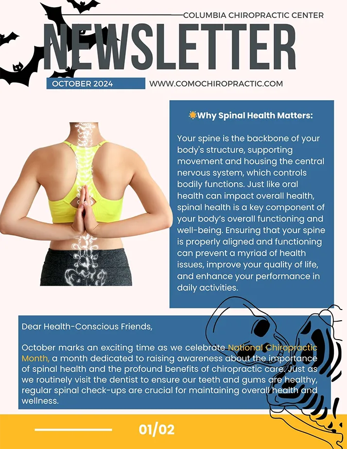 Chiropractic Columbia MA October 2024 Newsletter