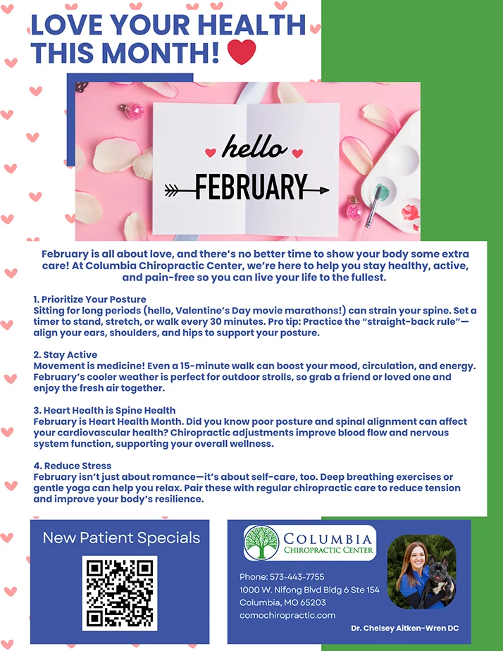 Chiropractic Columbia MO February Health Newsletter